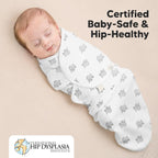 Baby Swaddle Sleep Sacks with Zipper - 3-Pack Swaddles for Newborns 0-3 Months, Infant, Baby Girls, Boys, Soft & Durable Newborn Sleep Sack, Easy Diaper Change Swaddling Blanket (The Wild 2)