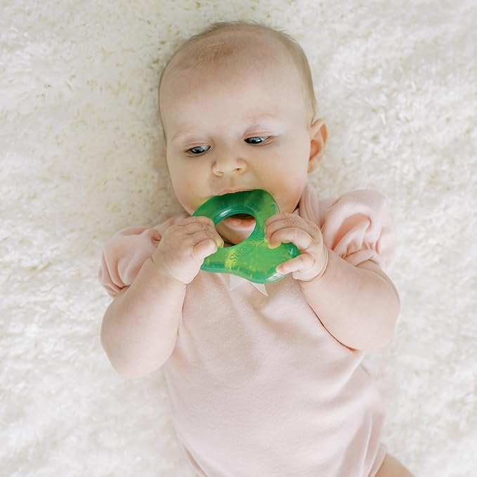 Dr. Brown's AquaCool Water-Filled Teether, Cooling Teether Toy for Babies, Soothes Sore Gums, Avocado Toast Shapes, BPA Free, 3m+, 2-Pack