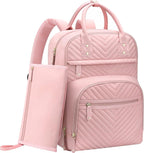 Diaper Bag Backpack for Women with Changing Pad, Baby Bag with Insulated Pockets Multifunctional Diaper Bags For Baby Girl Boy Waterproof Baby Bags For Boys Girls Maternity Bag Baby Pink