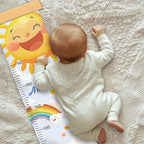 Personalized Name Height Chart for Kids, Sunflower Sun Meaningful Memories Through Kid Size Chart Measurement, Growth Chart Ruler for Wall, Fun & Stylish Height Tracker for Children
