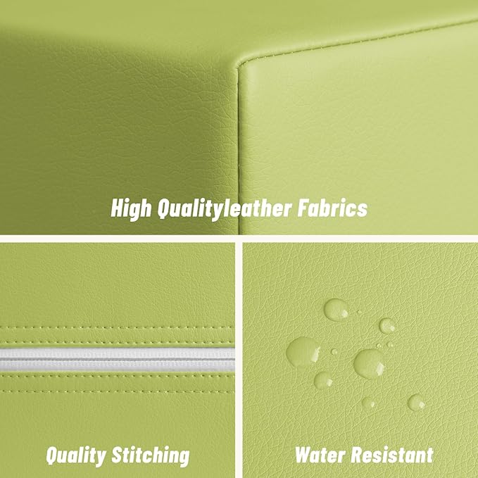 6-Piece Foam Climbing Blocks for Toddlers: Baby Foam Climbing Gym PU Leather Colorful Indoor Toy Building Blocks