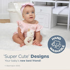 Bearington Collection Baby Lil’ Alma, 5.5 Inch Plush Llama Stuffed Animal Soft Rattle