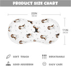 4 Pack Muslin Burp Cloths Beagle Dogs Paw White Cotton Baby Burp Cloths Extra Absorbent and Soft Burping Cloth for Newborn Babies Boys Girls 22x11 Inch