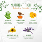 Wild Naturals Baby Eczema Shampoo & Body Wash, Gentle Eczema Body Wash for Kids with Aloe, Calendula & Manuka Honey, Tear-Free, Hypoallergenic, Natural Formula for Dry, Sensitive Skin, 8 fl oz