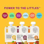 Serenity Kids 7+ Months Bone Broth Puree Made with Organic Veggies - BPA-Free Organic Baby Food Pouches with Veggies & Ethically Raised Meat - Clean Label Project Certified - 3.5 Oz, 6 Pack