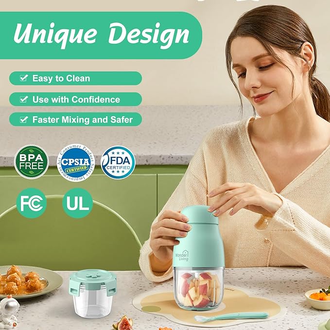 Baby Food Maker - Baby Food Processor Baby Food Blender for Baby Food, Fruit, Vegetable, Meat, Baby Food Puree Maker Make Fresh and Nutritious Meals for Your Little One