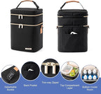 Breastmilk Cooler Bag with Ice Pack Fits 6 Baby Bottles Up to 9 Ounce