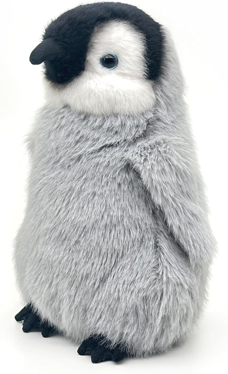 Realistic Baby Penguin Stuffed Animal 10" - Flapping-Wing Penguin Plush Interactive Toy for Kids (Squeeze Belly to Play)