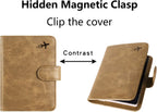 Passport Holder Cover Wallet RFID Blocking Leather Card Case Travel Accessories for Women Men (#Brown)
