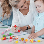 100Pcs Mini Multicolor Pens in One 4-in-1 Cute Pens Bulk for Kids, Ballpoint Pen for Birthdays and Children's Parties, Fun Gifts Assorted Ink Kawaii Pen