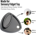 FREELOVE Pivot Magnetic Fidget Slider, Metal Worry Coin Haptic Clicker for Adults, Triangle Rotation Kinetic Toy Mechanical Sound EDC, Autism Sensory ADHD Anxiety Focus Meditation (Aluminum Black)