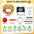 EagleStone Arcade Basketball Hoop Game Indoor, Ajustable Height Indoor Basketball Hoop with 4 Balls Storage Design for Kids,Perfect Sports Outdoor Play Toys for Kids Age 3 to 12 Years