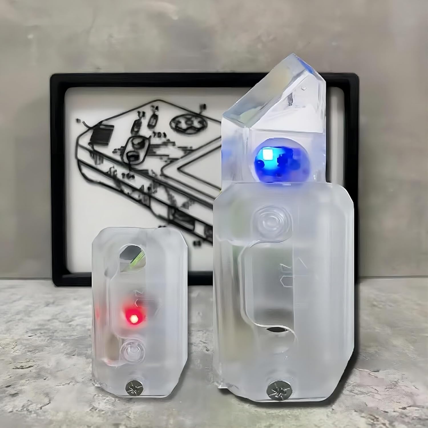 2023 New Multicolored Flash Toy Gravity Knife,Light Up Turnip Knife,Carrot Fidget Toys Adults, Funny 3D Printed Toys,Anxiety Stress Relief Toy,Perfect for Autism and Add (Multicolored Flash)