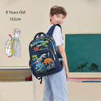 Cusangel Backpack for Boys Girls School Bookbags,Kindergarten Elementary Middle School Lightweight Waterproof Multifunctional Large Capacity for Backpack (16inch Luminous dinosaur)