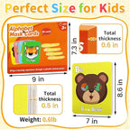 26 PCS Alphabet Mask Cards, Colorful Alphabet ABC Flash Cards with Animal Mask, Giant Letter ABC Animal Faces Flash Learning Flashcards