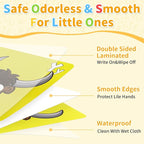 26 PCS Alphabet Mask Cards, Colorful Alphabet ABC Flash Cards with Animal Mask, Giant Letter ABC Animal Faces Flash Learning Flashcards