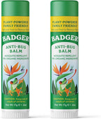 Badger Bug Repellent, Easy to Use Travel Stick, DEET-Free Mosquito Repellent & Insect Protection, Certified Organic Essential Oil Balm