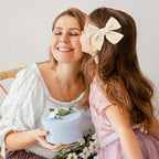 DEEKA 4 PCS Beige Cotton Linen Hair Bows 3 Styles 5" & 4" Handmade Hair Bow set for Toddler Girls Alligator Hair Clips Knot Bows Hair Accessories for Little School Girls (Beige)