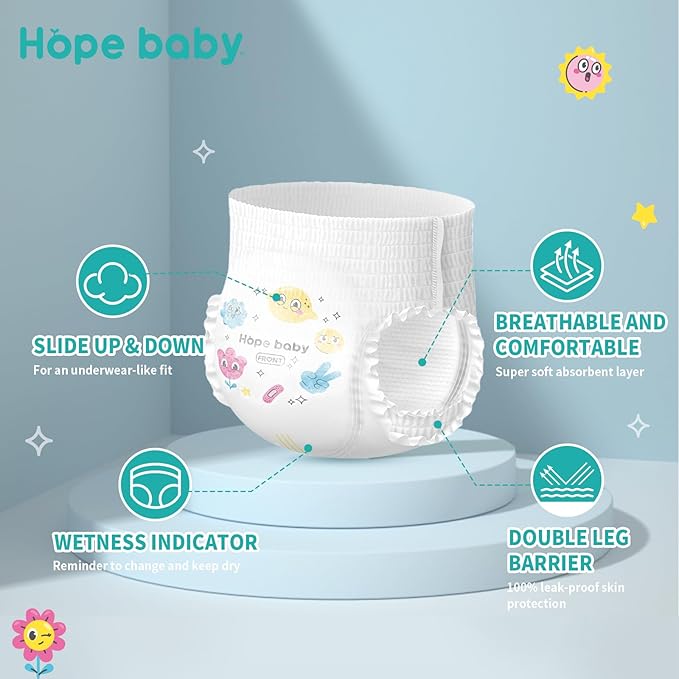 4T-5T (Over 33 LBS), 64 Count Premium Training Underwear, Baby Diapers Toddler Potty Training Pants, Hypoallergenic with Skin