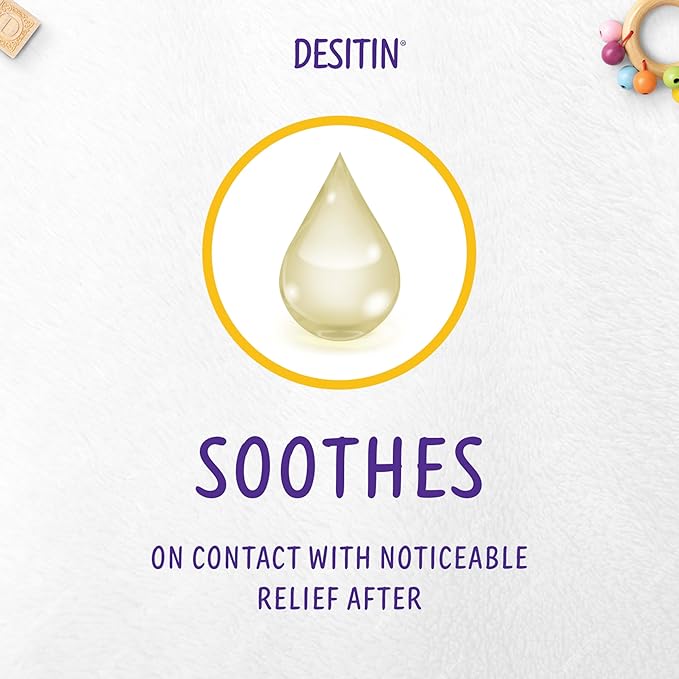 Desitin Maximum Strength Baby Diaper Rash Cream, 40% Zinc Oxide, Hypoallergenic No Added Parabens & Dyes, Protects & Relieves Baby’s Skin for Up to 12 Hours, Prevents Diaper Rash, 4.8 oz Tube