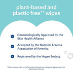 WaterWipes Sensitive+ On The Go Wipes, 3-In-1 Cleans, Cares, Protects, 99.9% Water, Unscented & Hypoallergenic Wet Wipes, 224 Count (8 Packs)