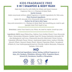 Desert Essence Kids Fragrance Free 2-in-1 Shampoo & Body Wash 12.0 fl oz - Vegan, Gluten-Free. Cruelty-Free - Leaves Hair & Skin Nourished - Gentle Formula
