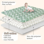 Baby Play Mats for Floor, 71”x59” Upgraded Thickness & Larger Super Soft Playmat for Babies and Toddlers, Foldable Washable, Upgrade Anti-Slip Crawling Mat for Playpen(Trees)