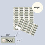 Personalized Name Labels for Kids (60) – Custom Waterproof & Durable Stickers for Clothing, Daycare, Office & School Supplies - Babyanimals