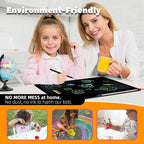 LCD Writing Tablet for Kids, Rechargeable 21 Inch Doodle Board,Easter Basket Stuffers,Preschool Learning Toys Christmas Birthday Gift 3 4 5 6 7 Year Old Girls Boys (Black)