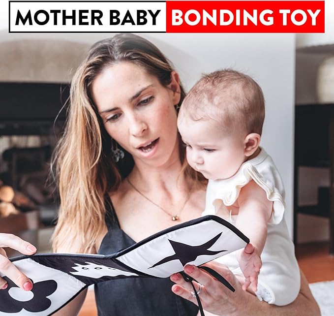 High Contrast Baby Toys for Newborn Black and White Baby Toys Baby Books 0-6 Months High Contrast Baby Book Contrast Toys for Infants 0-6 Months Black and White Books for Newborns