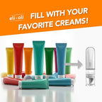 Eli & Ali Swiper Tube - Diaper Rash Cream Dispenser/Applicator with Travel Size Refillable Silicone Tube for Creams, Chest Rubs, etc. - Alternative to Diaper Cream Spatula, TSA Friendly - Grey, 1 Pack