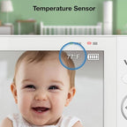 VTech 2-Cameras Video Baby Monitor with 7" Color LCD Screen, Rechargeable Battery, Video and Audio Streaming, Pan-Tilt-Zoom, Touch Multi-Color Night Light, Two-Way Talk: Advanced Max Twin (Green)