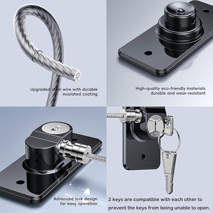 2 Pack Refrigerator Door Lock with Adhesive, No Tools Required, Child Proof Fridge Door Lock for Kids and Pets, Self Adhesive Latch for Freezer, Cabinets, Drawers, Air Oven, Windows (Patent)