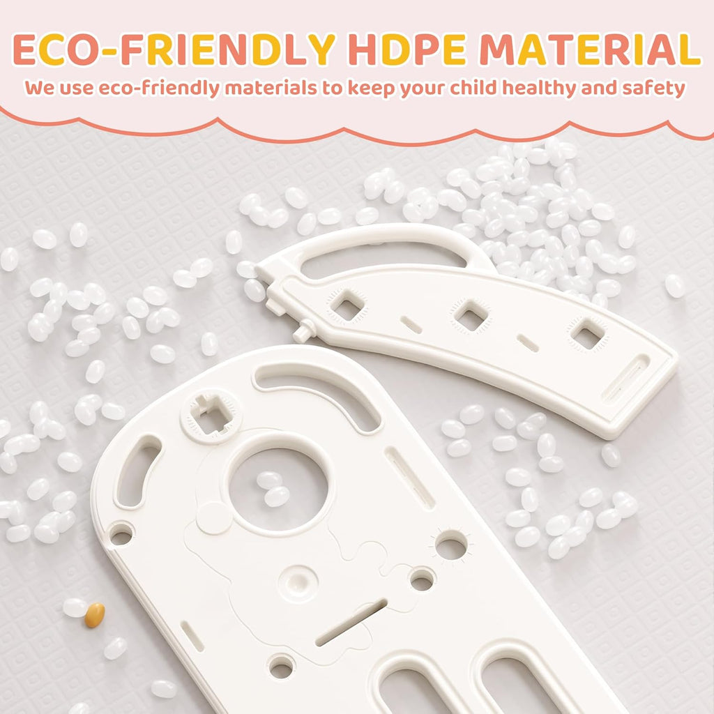 Toddler Slide Baby Slide for Toddlers Kids with Basketball Hoop Telescope Indoor Outdoor Slide Playset Playground