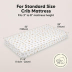 KeaBabies 2-Pack Baby Crib Sheets for Boys, Girls - 52x28 Viscose Derived from Bamboo Toddler Bed Sheets Neutral, Fitted Crib Mattress Cover for Standard Baby Bedding, Soft & Cozy (KeaSafari)