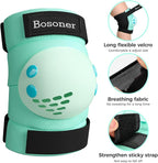 BOSONER Kids/Youth Knee Pad Elbow Pads for Roller Skates Cycling BMX Bike Skateboard Inline Rollerblading, Skating Skatings Scooter Riding Sports