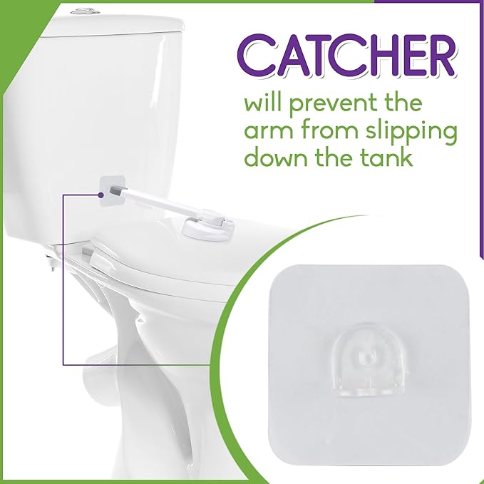 Mars Baby Child Safety Toilet Seat Lock - Easy to Install and Use Toilet Lock, Baby Proof Your Bathroom - Easy Install No Tools Needed - Fits Most Toilets - 1 Pack