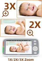 TakTark Baby Monitor, 5" 720P HD Baby Camera with IPS Screen, Remote Pan & Tilt, 2 Way Audio, Night Vision, Digital Zoom, VOX Sound Detection, Ideal for New Parent