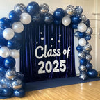 RUBFAC 129pcs Navy Blue Balloons Different Sizes 18 12 10 5 Inch, Latex Balloon Garland Arch Kit for Birthday Party Graduation Baby Shower Wedding Holiday Balloon Decoration