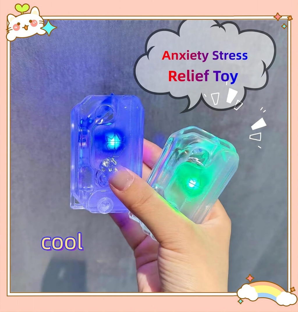 2023 New Multicolored Flash Toy Gravity Knife,Light Up Turnip Knife,Carrot Fidget Toys Adults, Funny 3D Printed Toys,Anxiety Stress Relief Toy,Perfect for Autism and Add (Multicolored Flash)