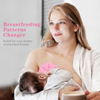 Breast Ice Packs, Hot & Cold Gel Therapy Pads for Breastfeeding, Postpartum Nursing, Engorgement, Mastitis, Pain Relief Breast Packs with Soft Covers, 2 Pack (Pink)