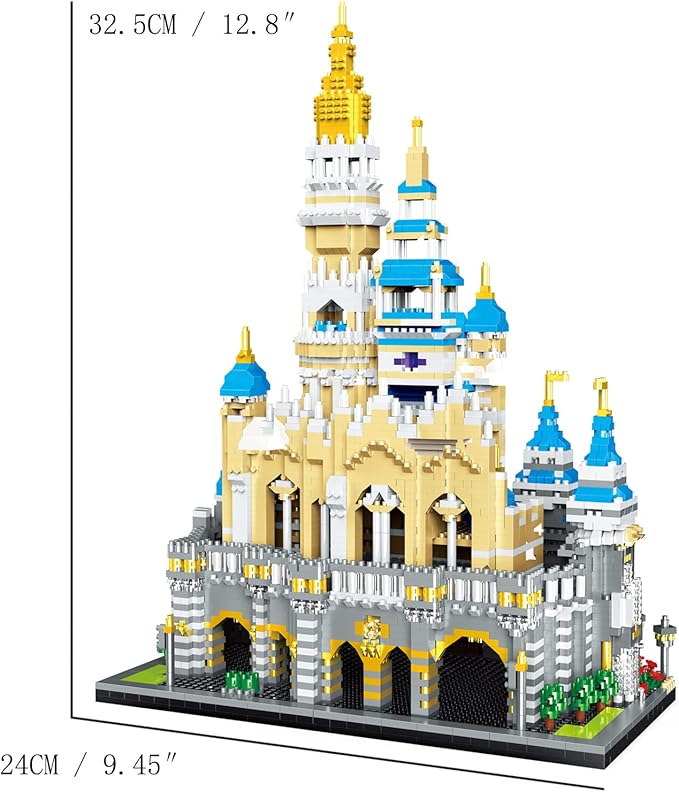 Fairyland Castle Building Blocks Set (5297Pcs) European Architecture Model Educational Toys Micro Bricks for Kids Adults