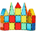 FNJO Magnetic Tiles, 52 PCS Magnet Building Set, Magnetic Building Blocks,Construction STEM Toys for Kids
