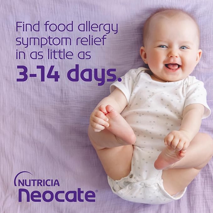 Nutricia Neocate Infant - Hypoallergenic, Amino Acid-Based Baby Formula - Well-Tolerated & Supports Normal Growth - Infant Formula with DHA, ARA & Iron - 14.1 oz can (Pack of 4)