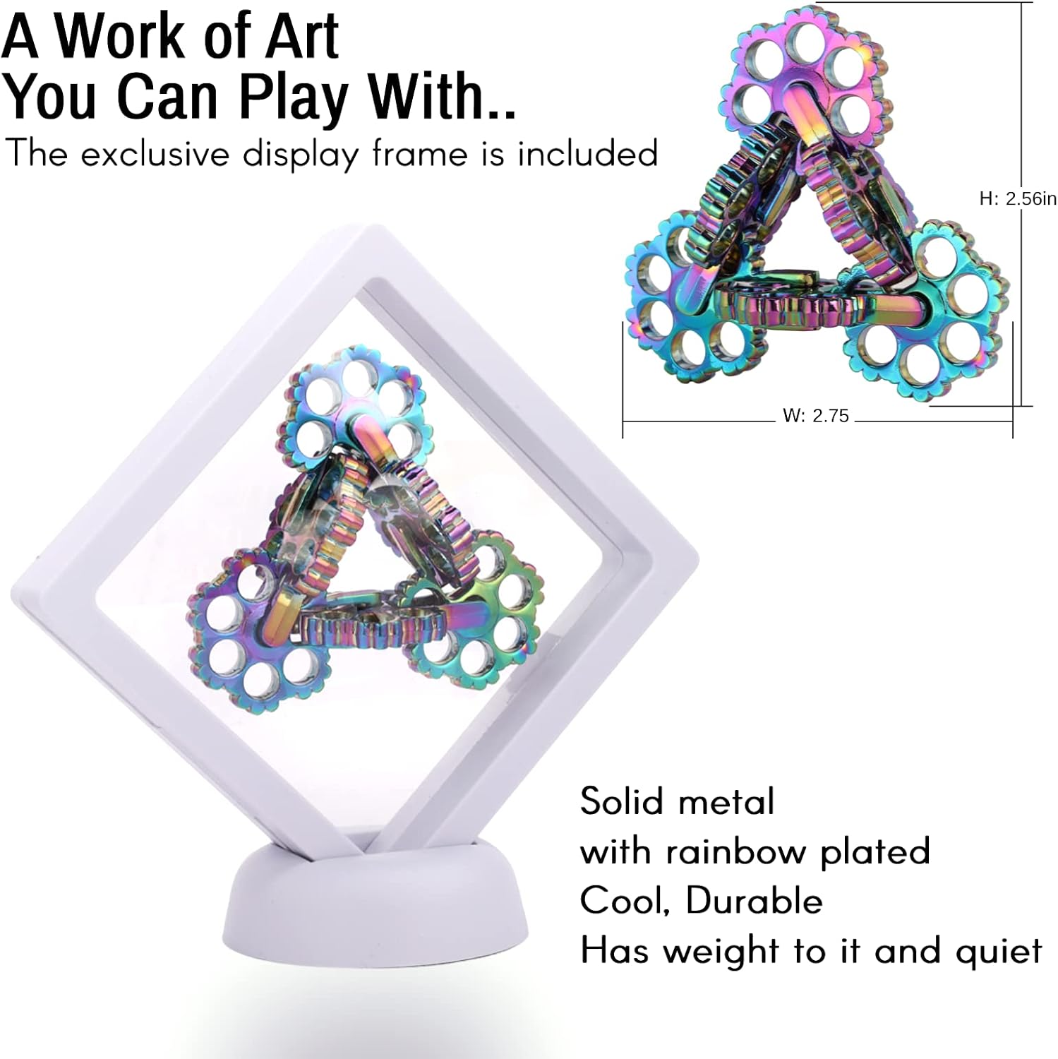 Infinity Roller Fidget Toy, Cool Metal Never Ending Twisting Fidget Toys for Adults, Premium Adults Stress and Anxiety Relief Fidget Toy, Relaxing Hand-Held Fidget Tool, Improve Hand Dexterity