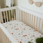 Little Unicorn Premium Crib Sheet | Breathable & Super-Soft Muslin Fabric (Farmyard)
