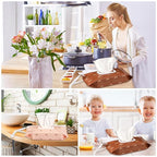 FEBSNOW 2 Pack Baby Wipes Dispenser, Portable Refillable Wipe Holder Baby Wipes Container Travel Wipes Case Reusable Boho Wet Wipes Pouch