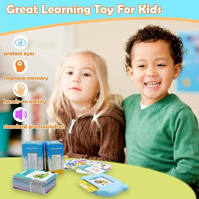 MAYAPHILOS Arabic and English Speaking Flash Cards with 510 Sight Words, Learn Arabic for Kids, Audible Pocket Speech Early Educational Toys for Toddlers 2 3 4 5 6 Years Old