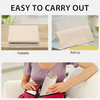 Vegan Leather Baby Changing Mat - Wipeable Portable Changing Pad, Foldable Travel Changing Mat for Baby, Newborns Toddlers Shower Gifts (Apricot,20"*28")