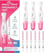 Easy@Home 9 Count Pregnancy Tests: 3 Early Detection Pregnancy Sticks & 6 Reliable Precise Pregnancy Test Strips - Instant Readings in Minutes | 9 Counts